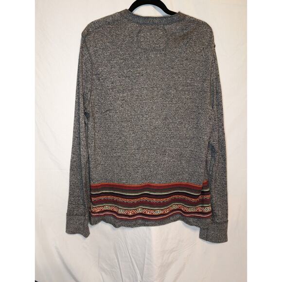 Polo Ralph Lauren Henley long sleeve shirt size XL used grey slim fit - Picture 2 of 4